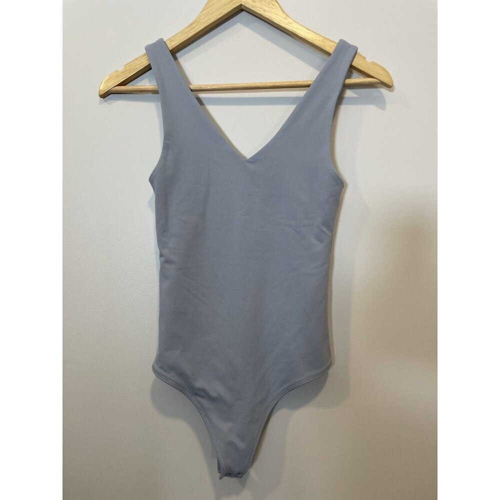Abercrombie &‎ Fitch Soft AF Bodysuit Light Blue Minimalist Size XS Tank Stretch
